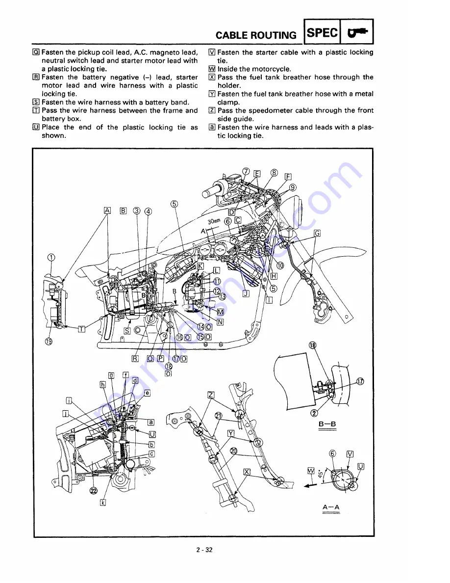 Yamaha XVS650 1997 Service Manual Download Page 55