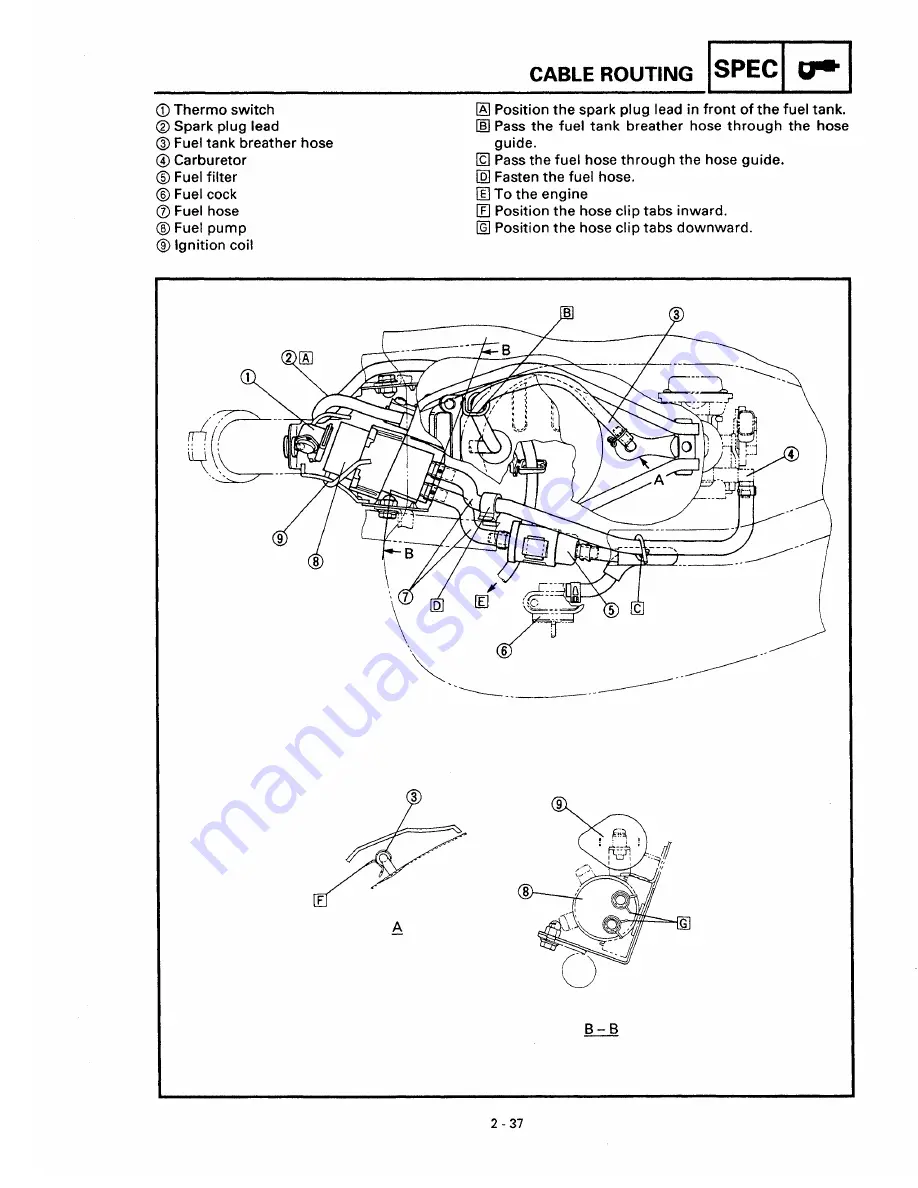 Yamaha XVS650 1997 Service Manual Download Page 60