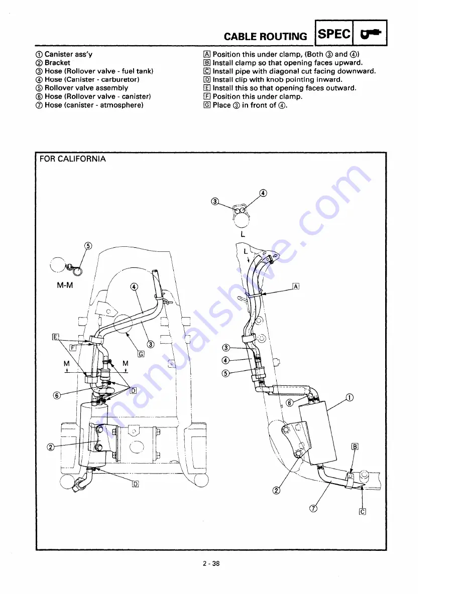 Yamaha XVS650 1997 Service Manual Download Page 61