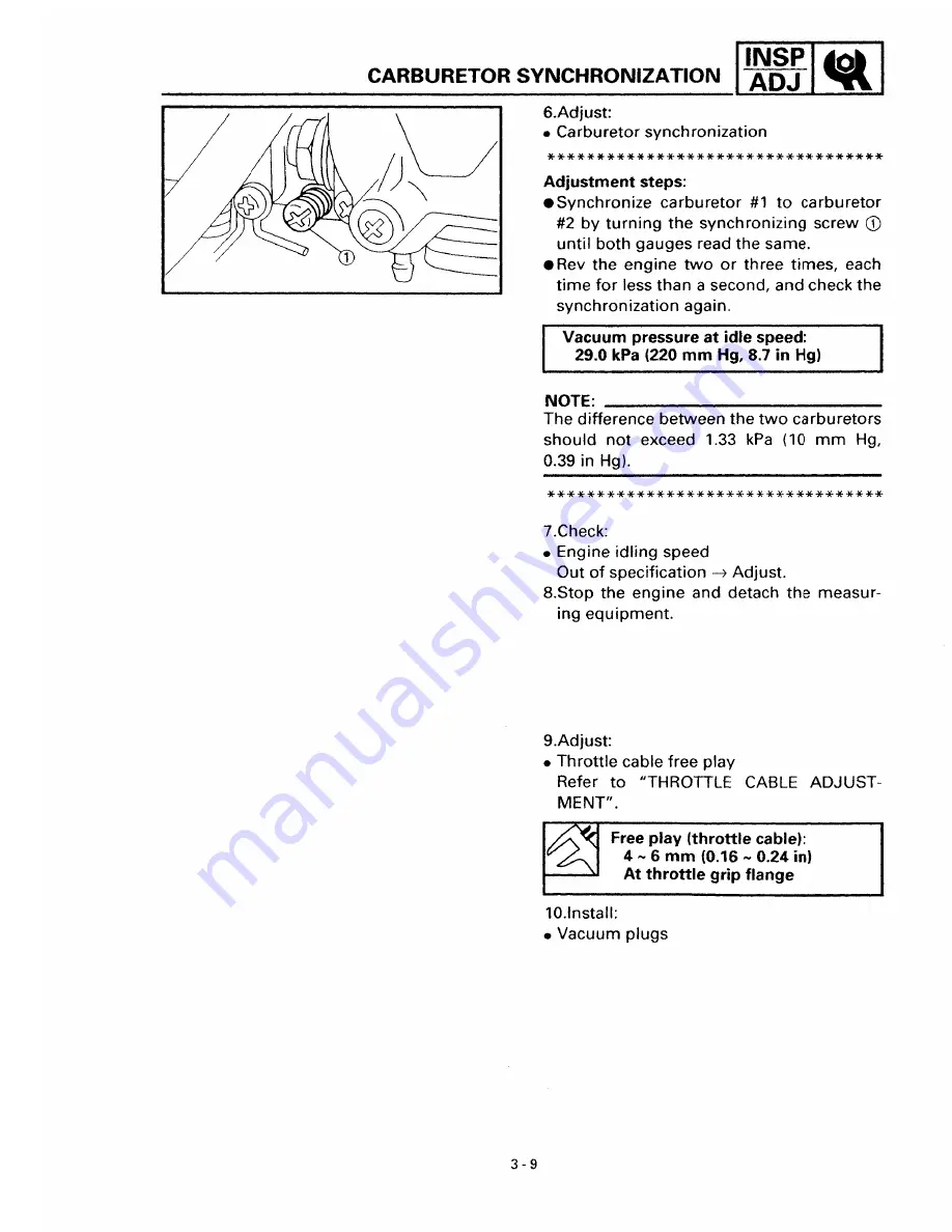 Yamaha XVS650 1997 Service Manual Download Page 70