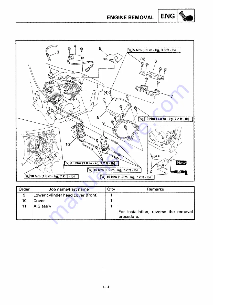 Yamaha XVS650 1997 Service Manual Download Page 111