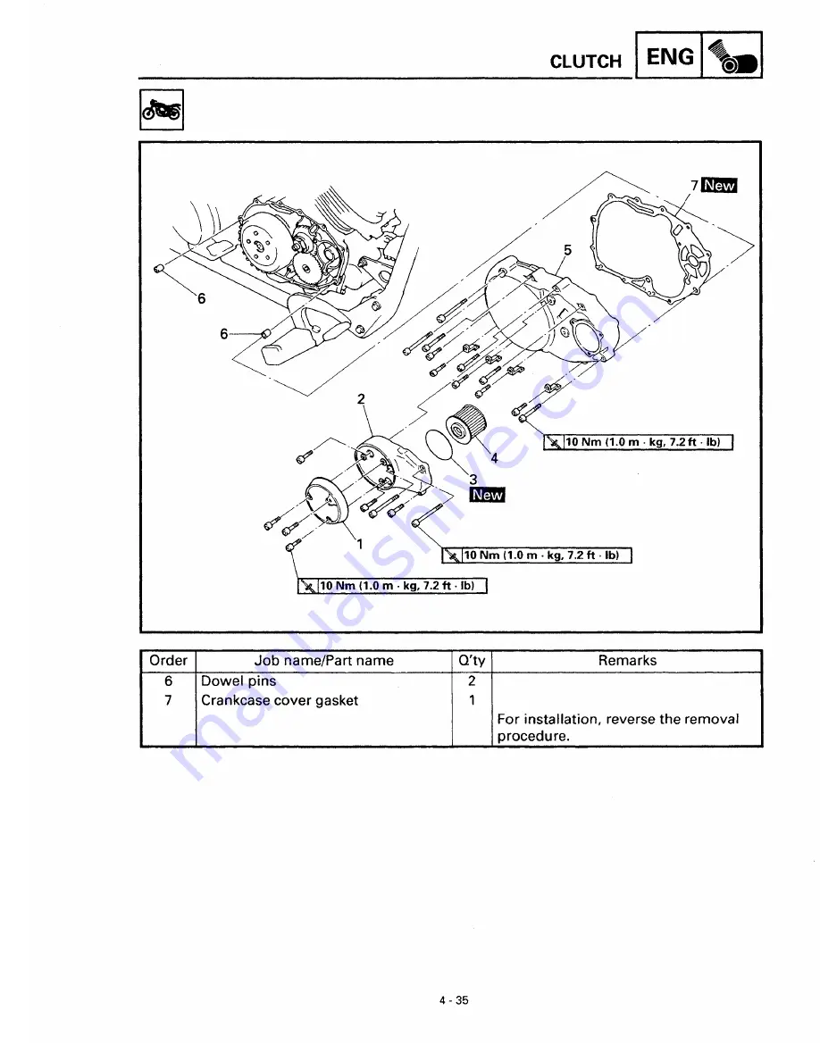 Yamaha XVS650 1997 Скачать руководство пользователя страница 142