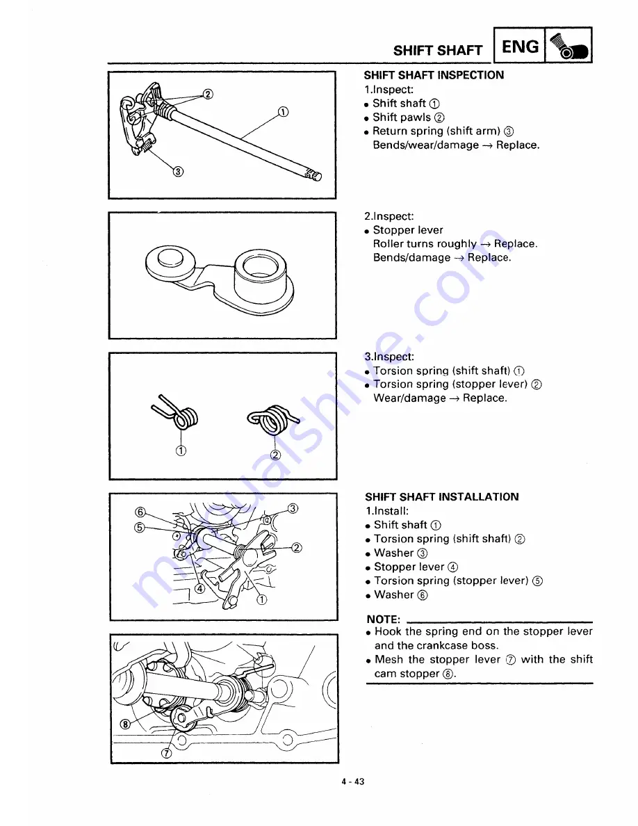 Yamaha XVS650 1997 Service Manual Download Page 150