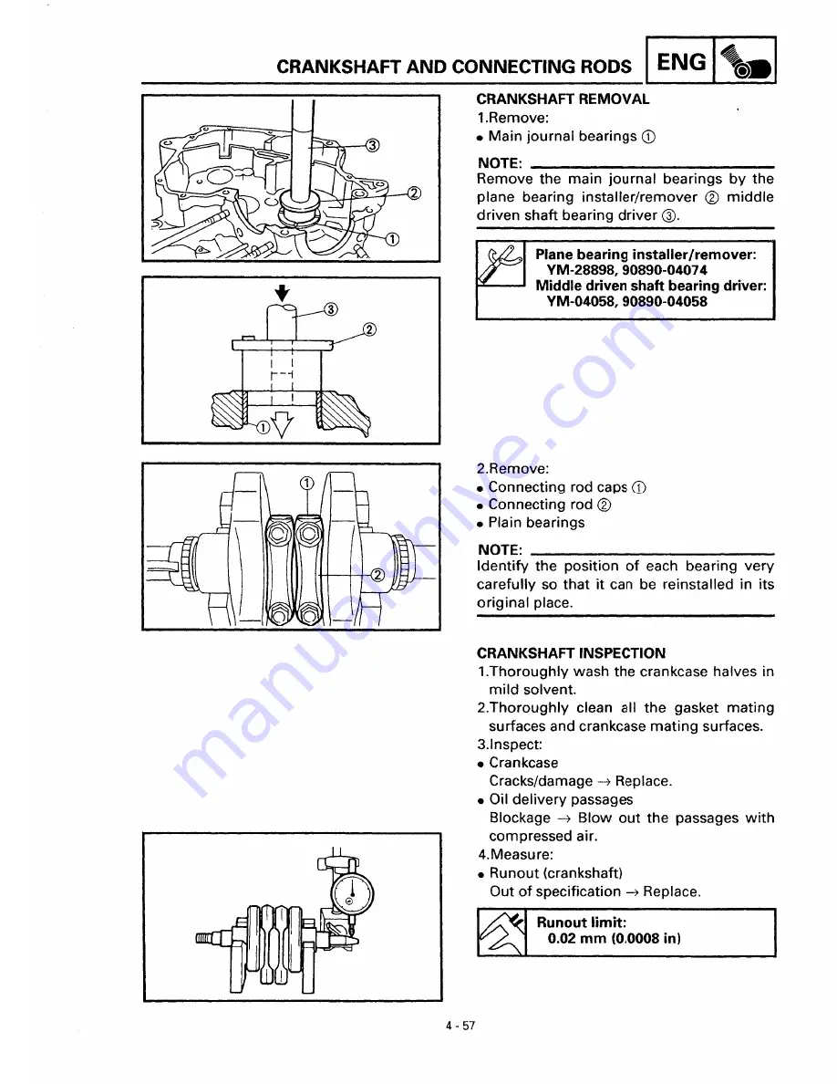 Yamaha XVS650 1997 Service Manual Download Page 164