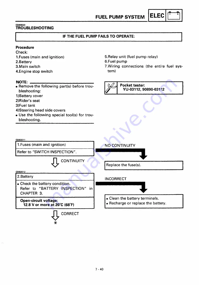 Yamaha XVS650 1997 Service Manual Download Page 309