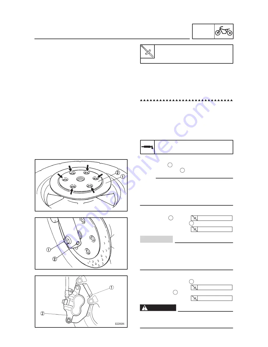 Yamaha XVZ13TF 1999 Service Manual Download Page 310