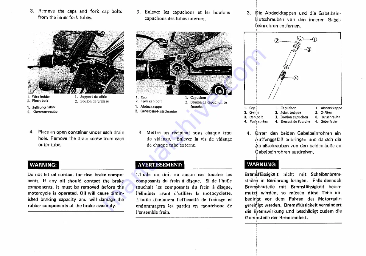 Yamaha XZ550 1982 Скачать руководство пользователя страница 66