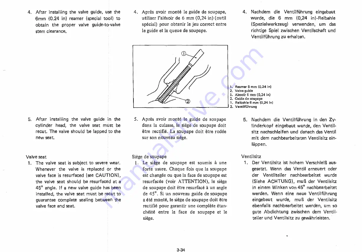 Yamaha XZ550 1982 Service Manual Download Page 117