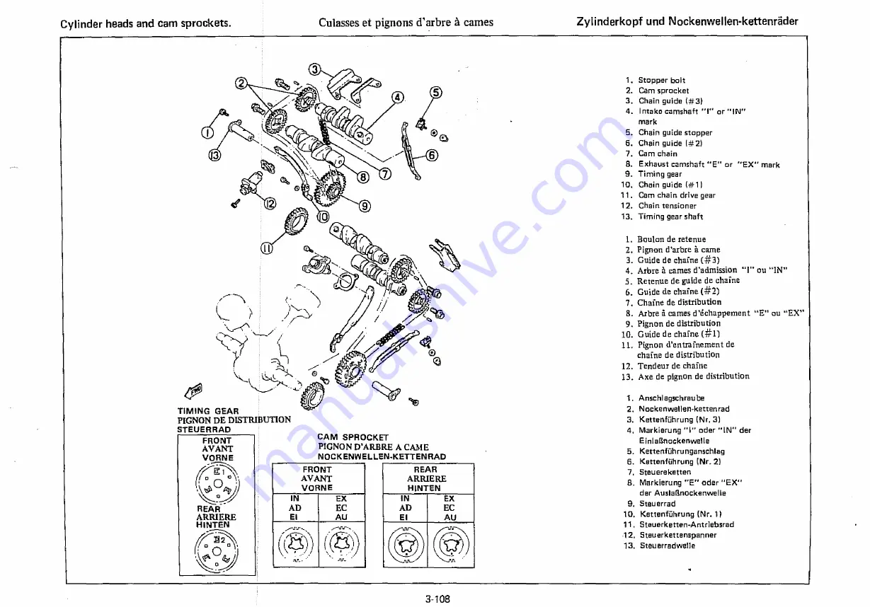 Yamaha XZ550 1982 Скачать руководство пользователя страница 191