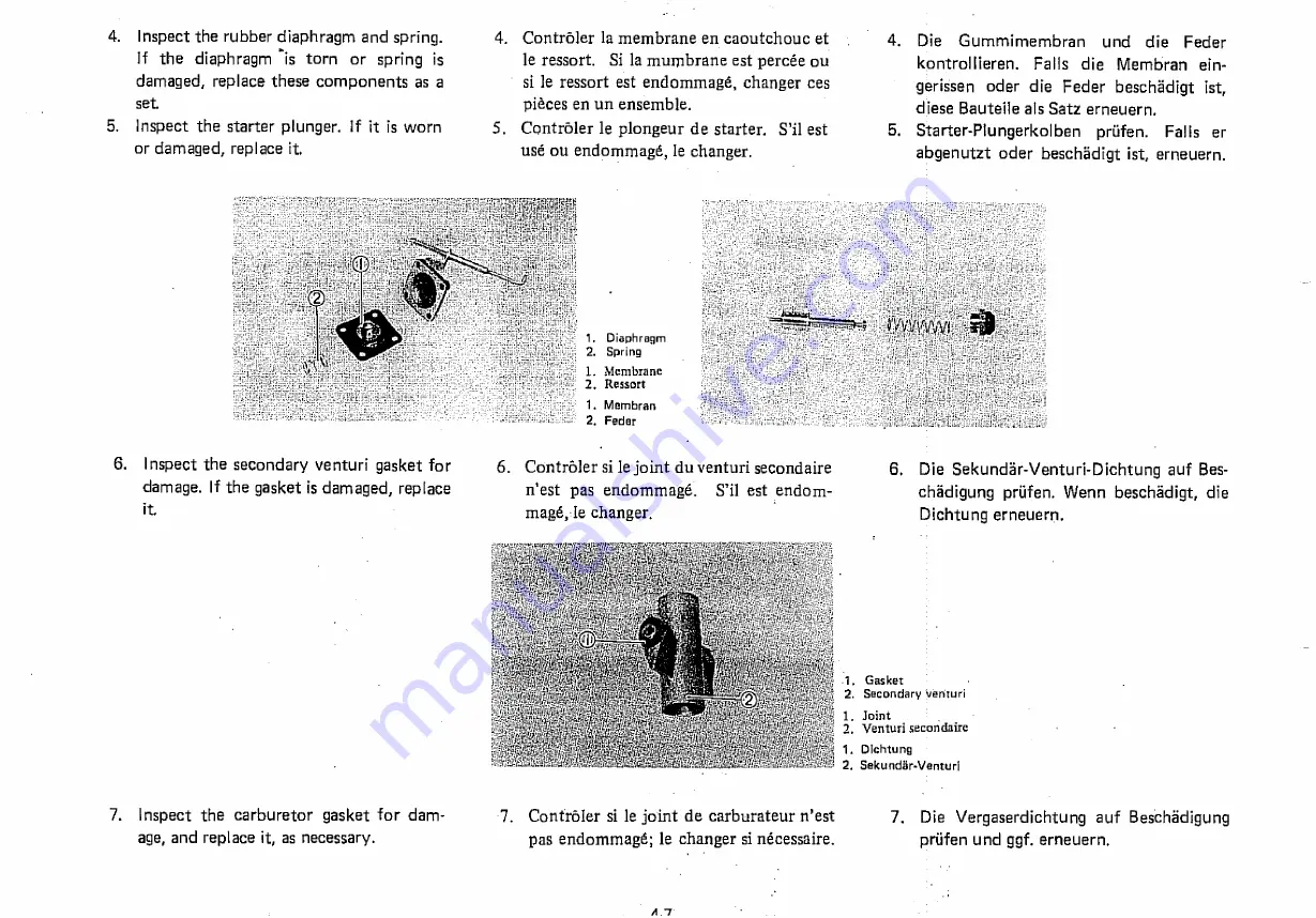 Yamaha XZ550 1982 Service Manual Download Page 232