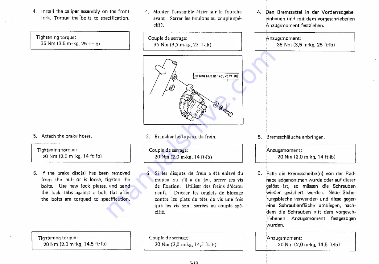 Yamaha XZ550 1982 Service Manual Download Page 264