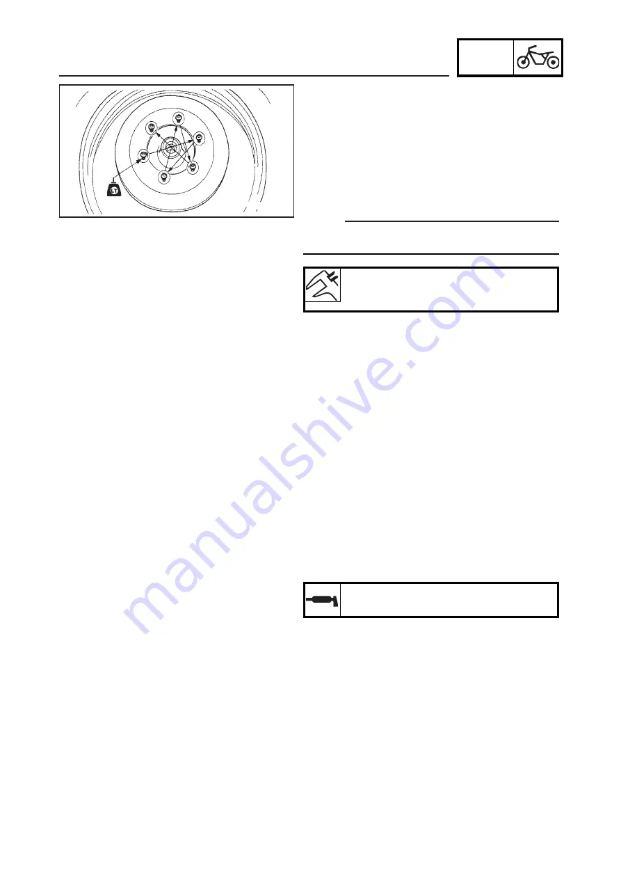 Yamaha YBR250 2007 Service Manual Download Page 116