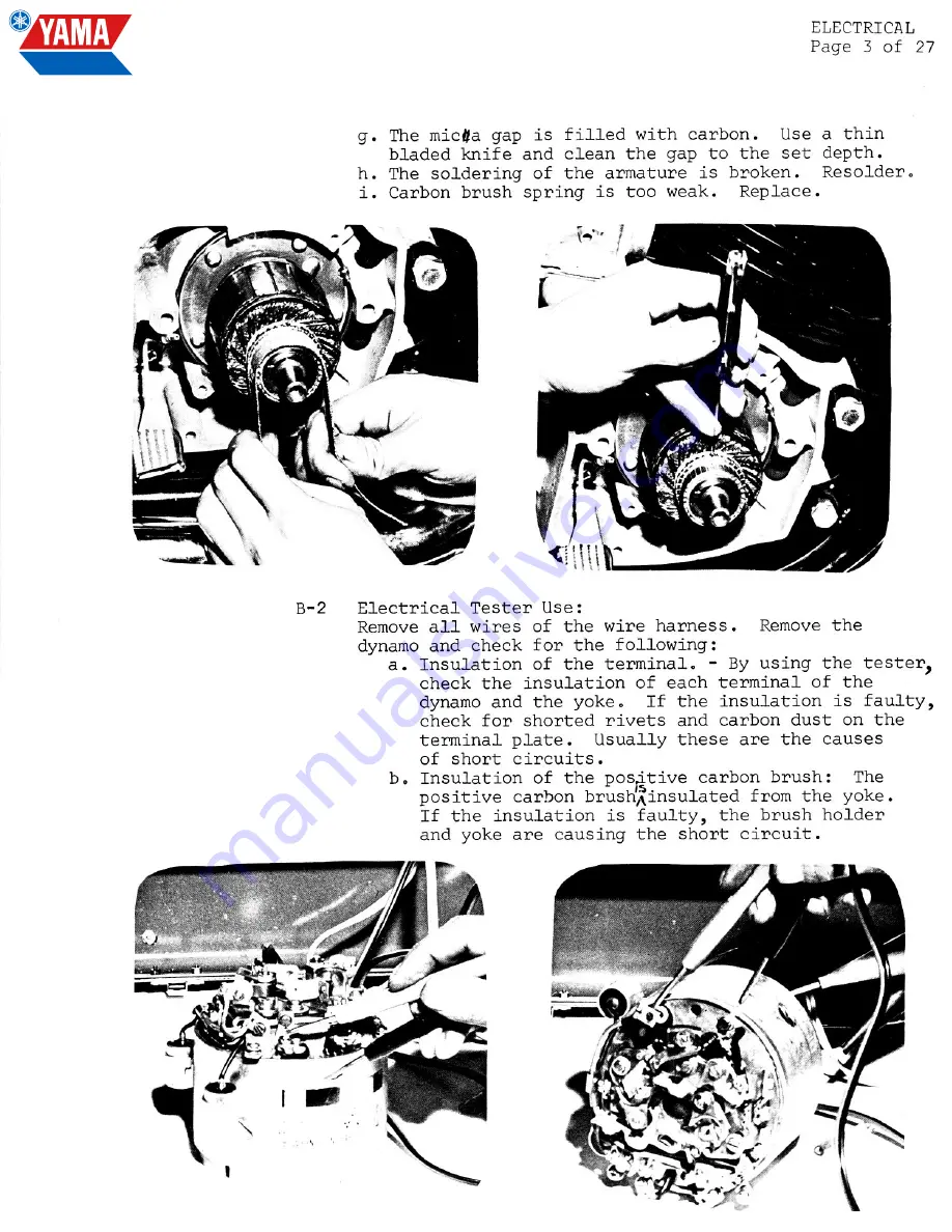 Yamaha YDS3 Service Manual Download Page 74