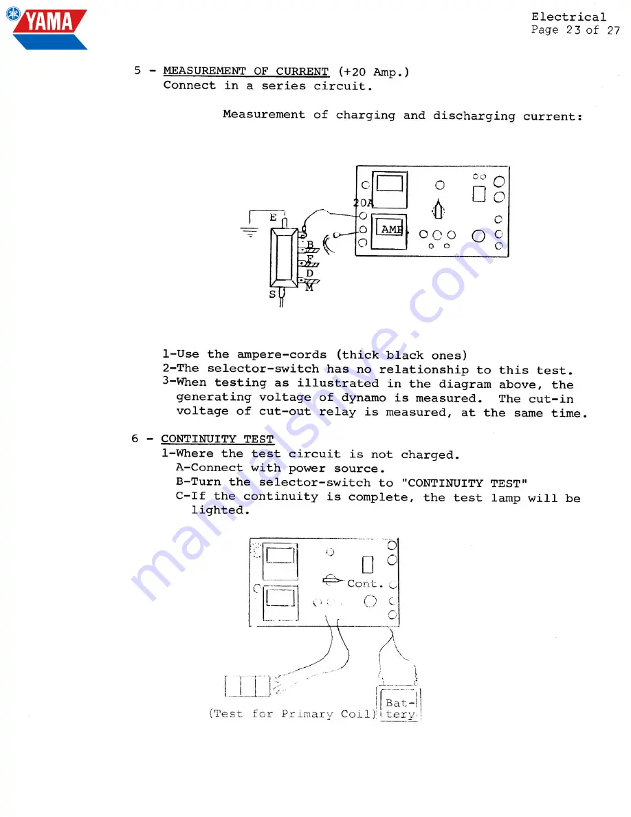 Yamaha YDS3 Service Manual Download Page 94