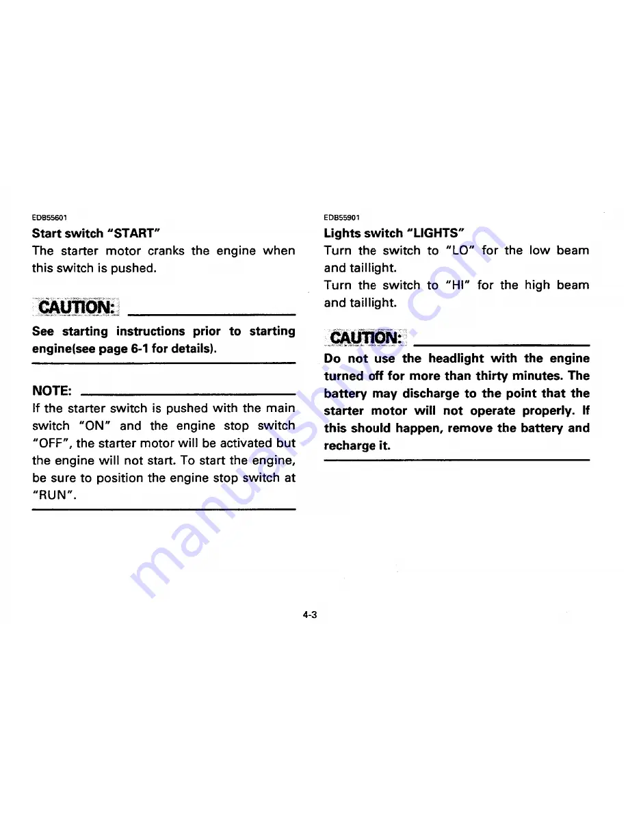 Yamaha YFB250K Timberwolf Owner'S Manual Download Page 28