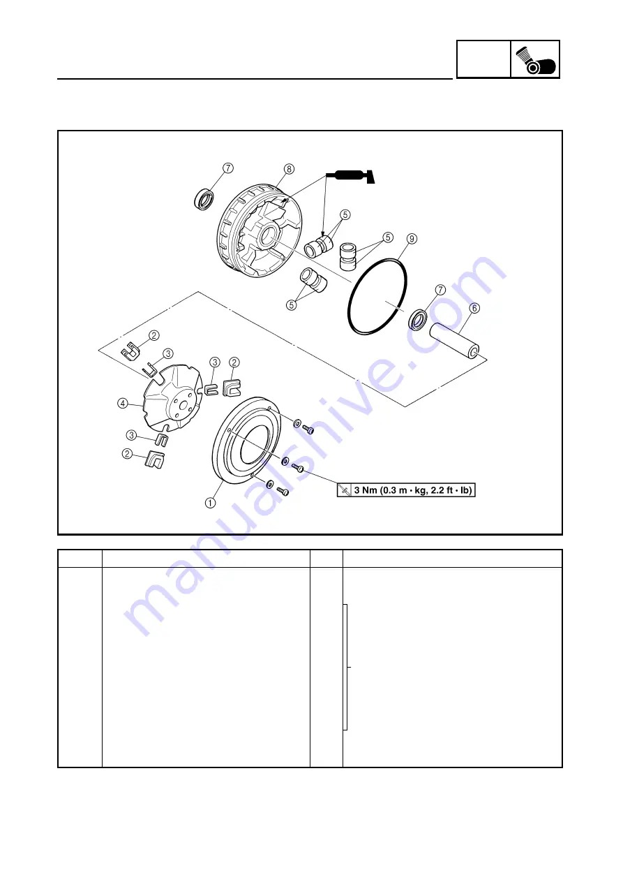 Yamaha YFM350FAS Supplementary Service Manual Download Page 66