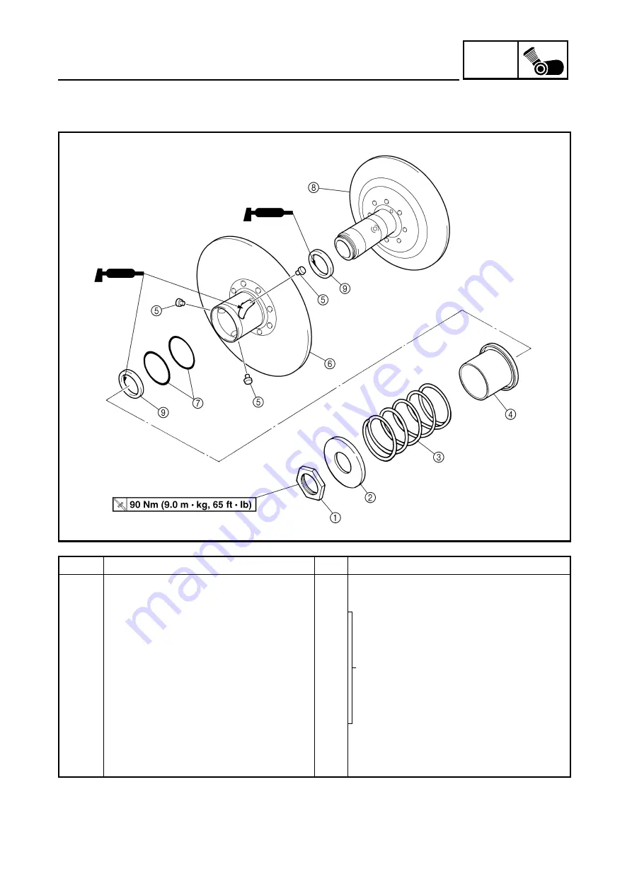 Yamaha YFM350FAS Supplementary Service Manual Download Page 67