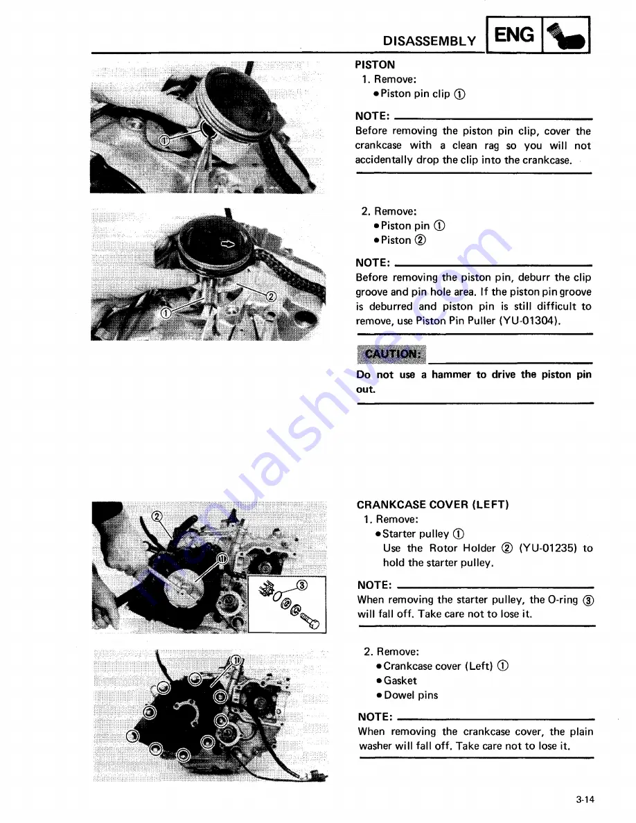 Yamaha YFM350FW Service Manual Download Page 175