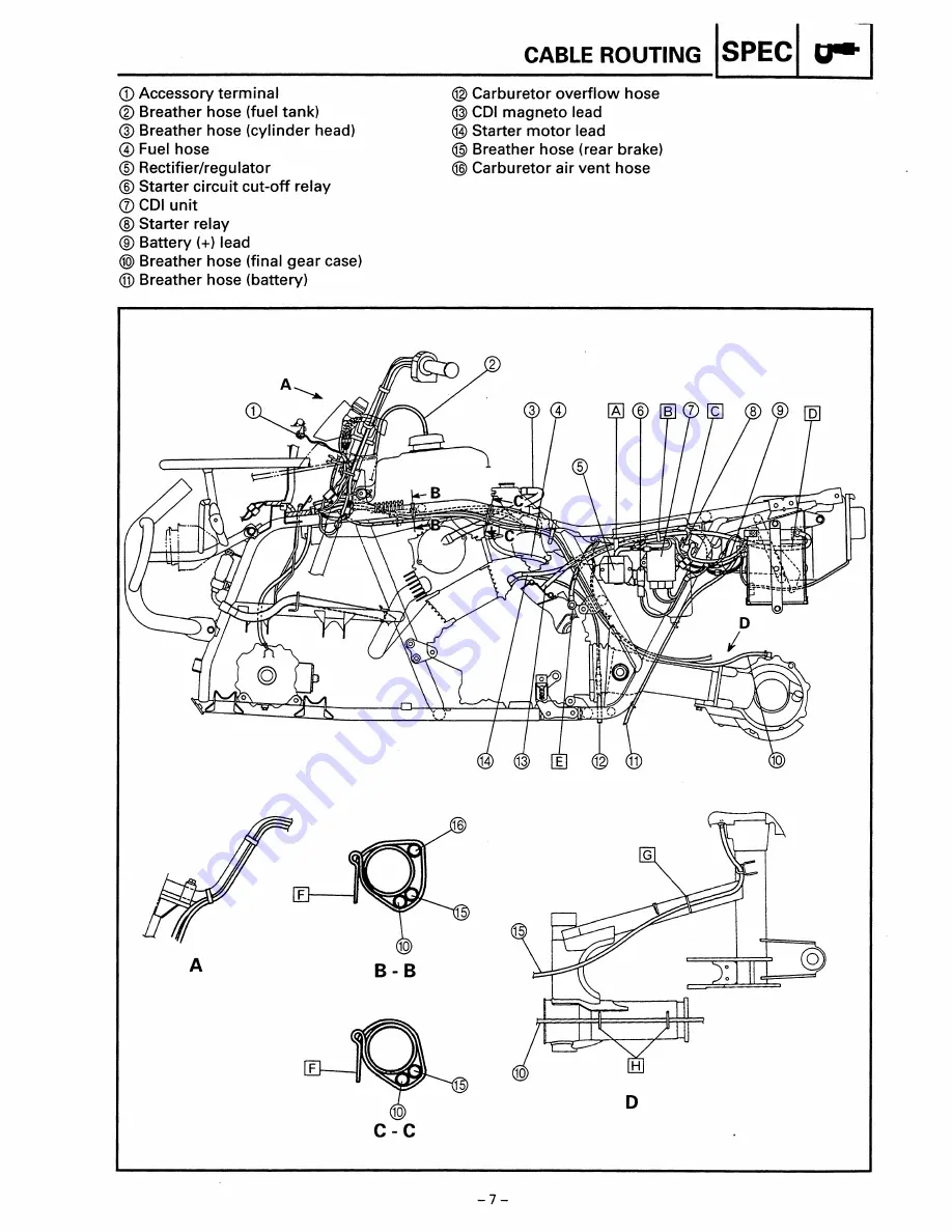 Yamaha YFM350FW Скачать руководство пользователя страница 447