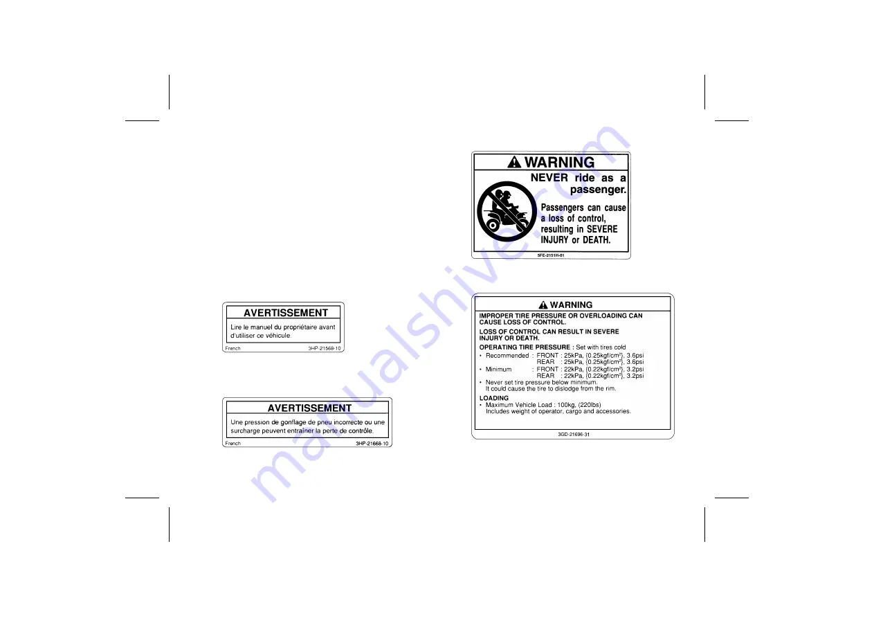 Yamaha YFM350X Warrior Owner'S Manual Download Page 33