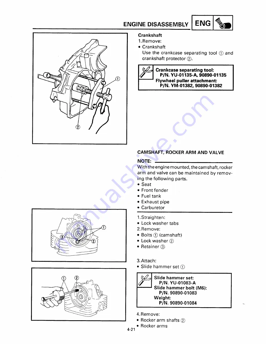 Yamaha YFM400FW Скачать руководство пользователя страница 165