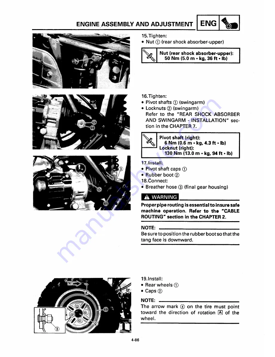 Yamaha YFM400FW Скачать руководство пользователя страница 230