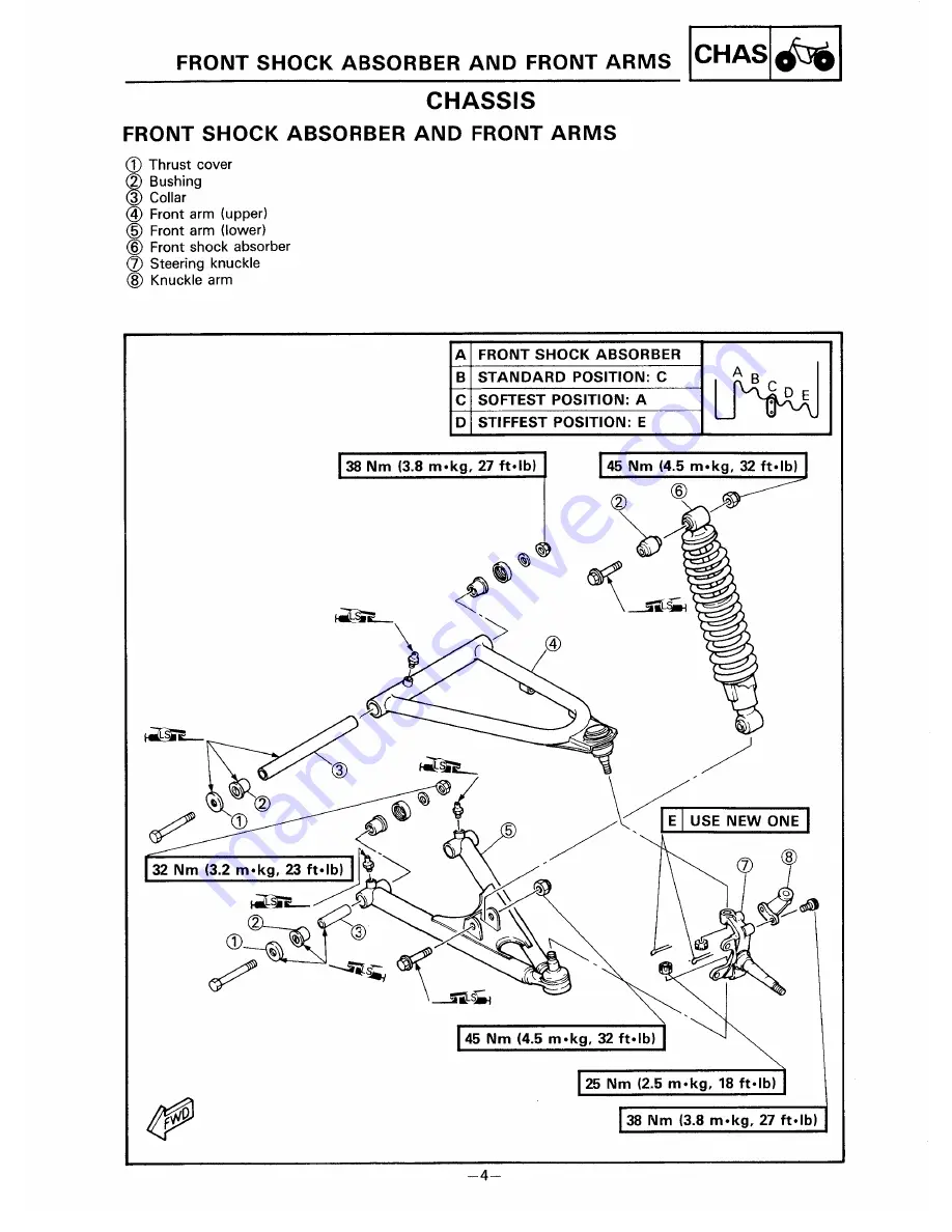 Yamaha YFZ350J Service Manual Download Page 32