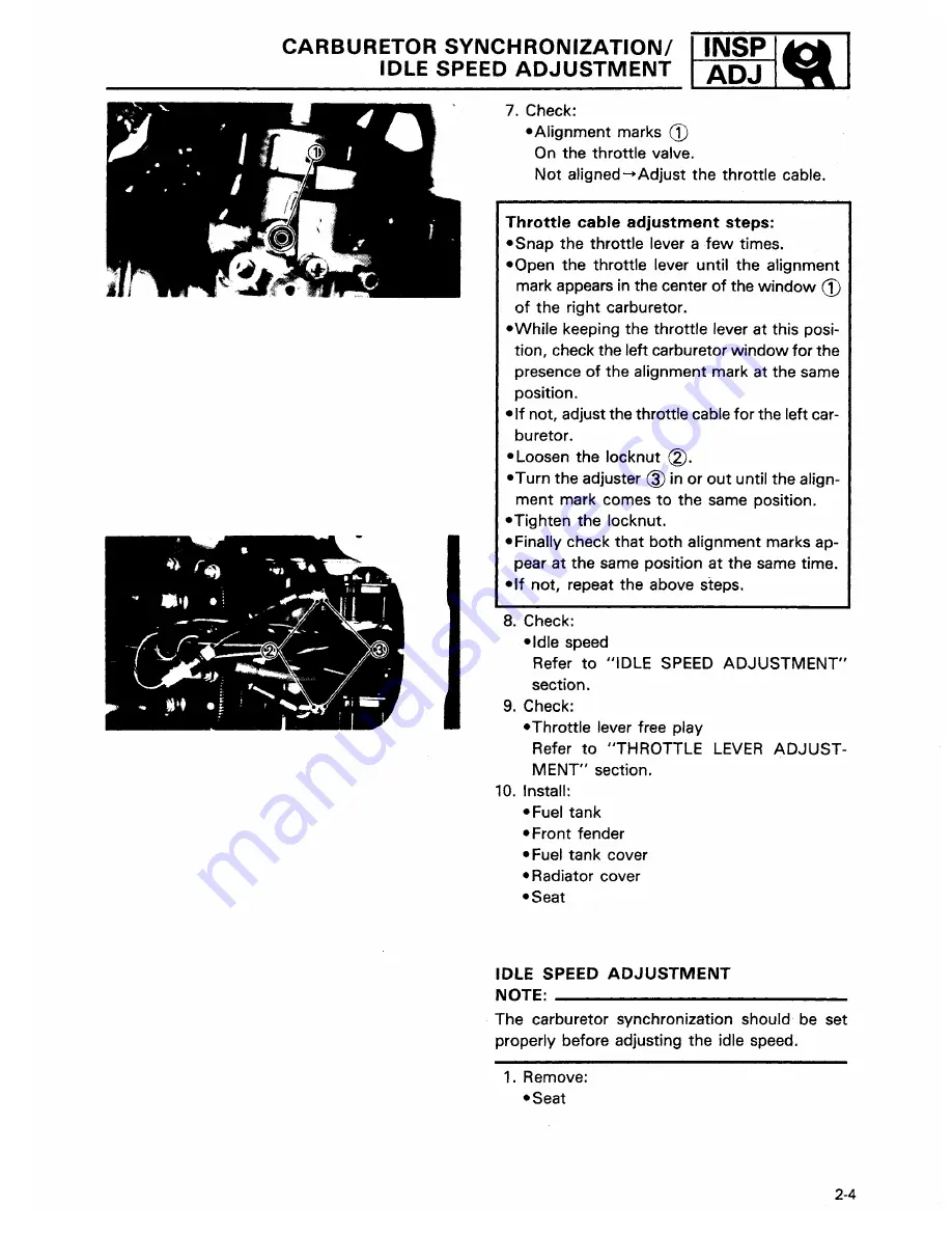 Yamaha YFZ350J Service Manual Download Page 77