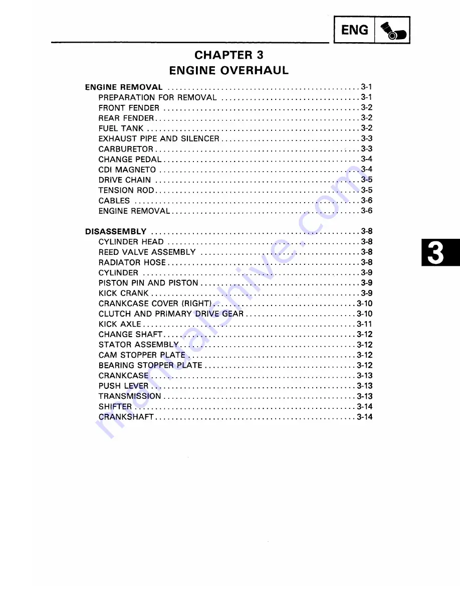 Yamaha YFZ350J Service Manual Download Page 111