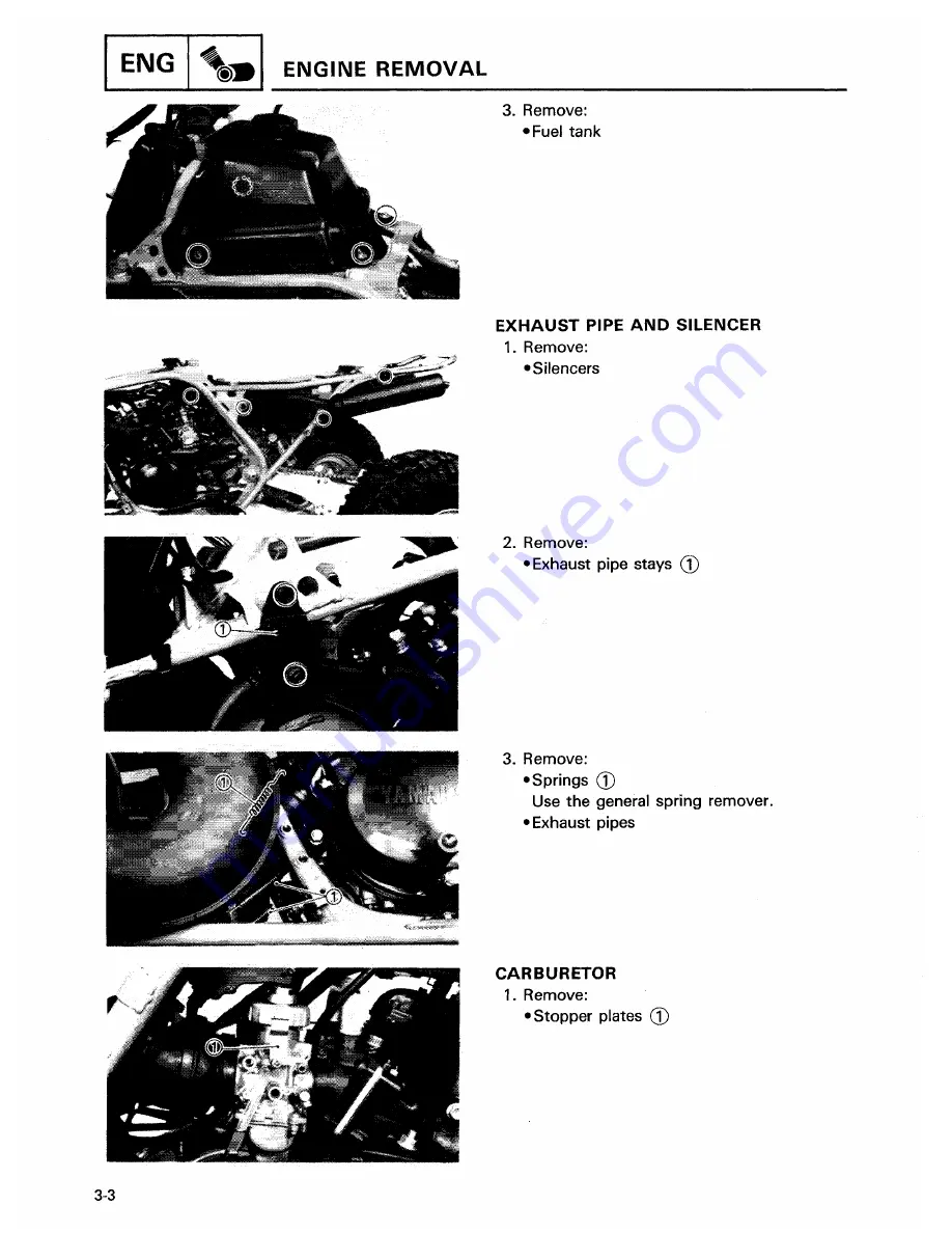 Yamaha YFZ350J Service Manual Download Page 116