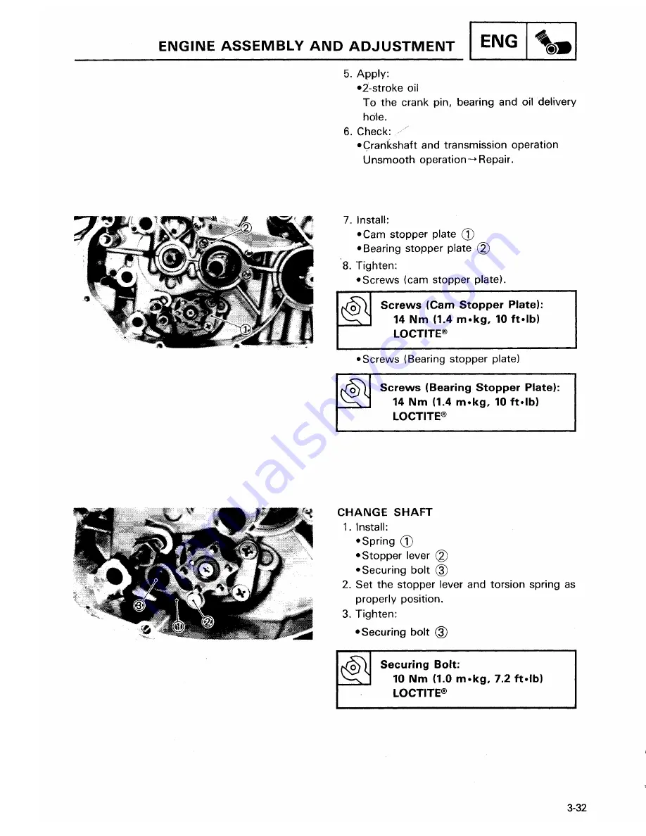 Yamaha YFZ350J Service Manual Download Page 145