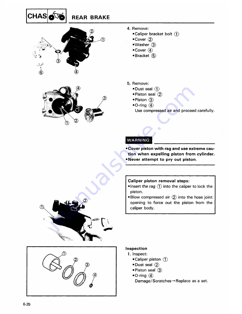 Yamaha YFZ350J Service Manual Download Page 208