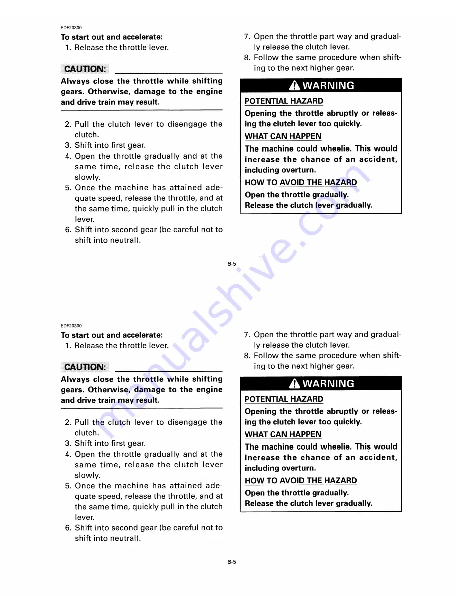 Yamaha YFZ350K Owner'S Manual Download Page 57