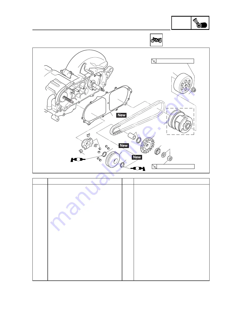 Yamaha YJ125S Service Manual Download Page 199