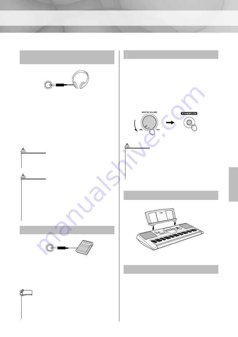 Yamaha YPT-320 Owner'S Manual Download Page 9