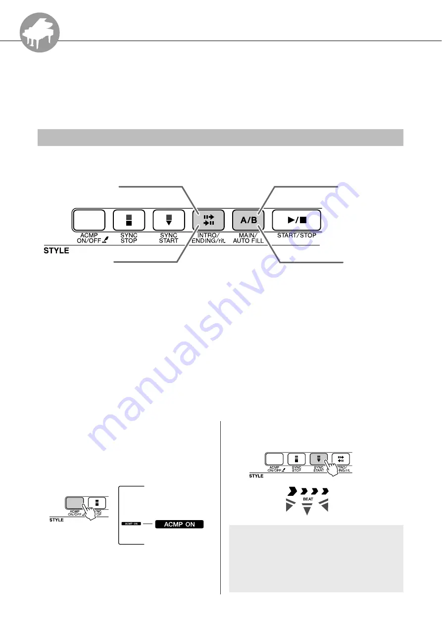 Yamaha YPT-410 Owner'S Manual Download Page 70