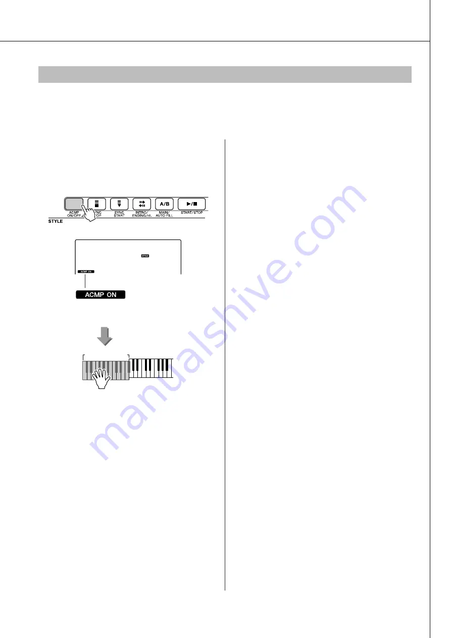 Yamaha YPT-410 Owner'S Manual Download Page 73