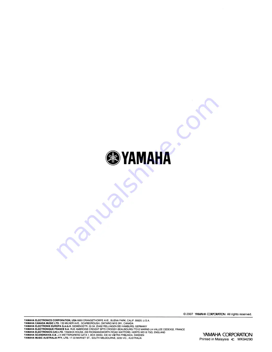 Yamaha YSP-4000 Owner'S Manual Download Page 123