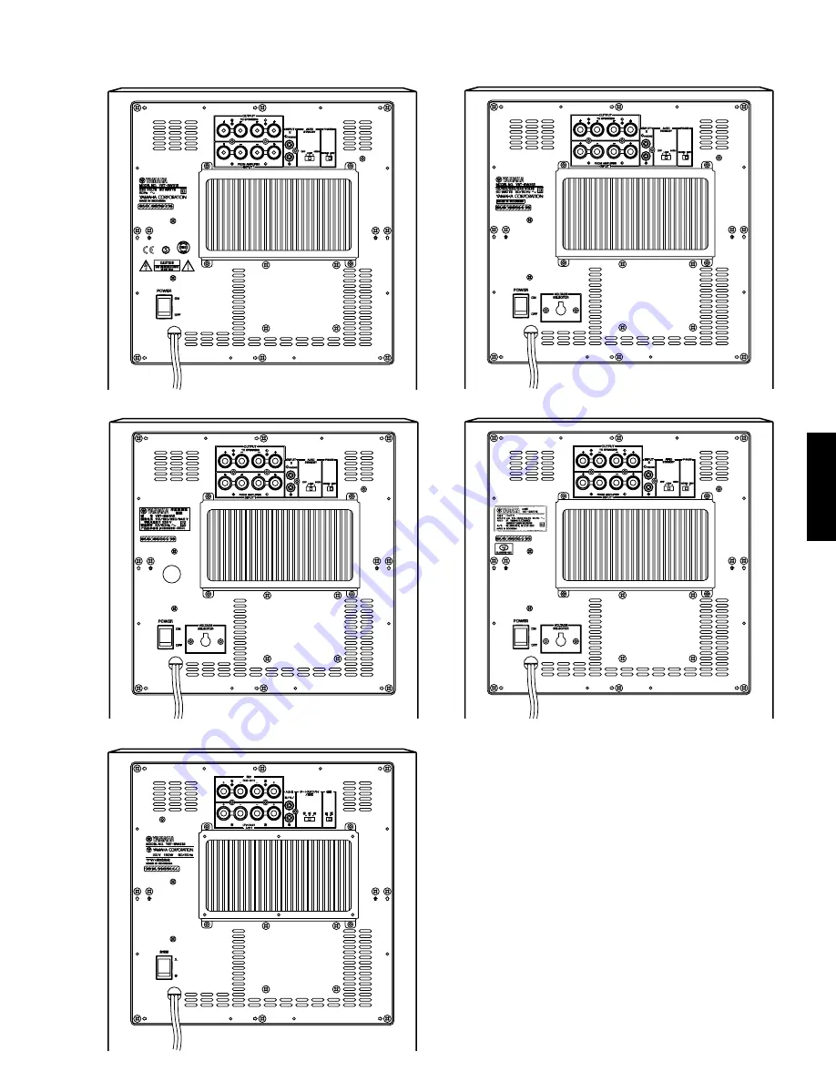 Yamaha YST-SW315 Service Manual Download Page 5