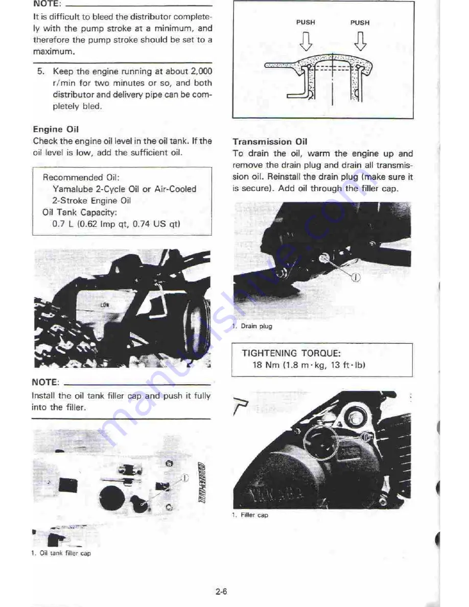 Yamaha YT 60L Service Manual Download Page 15