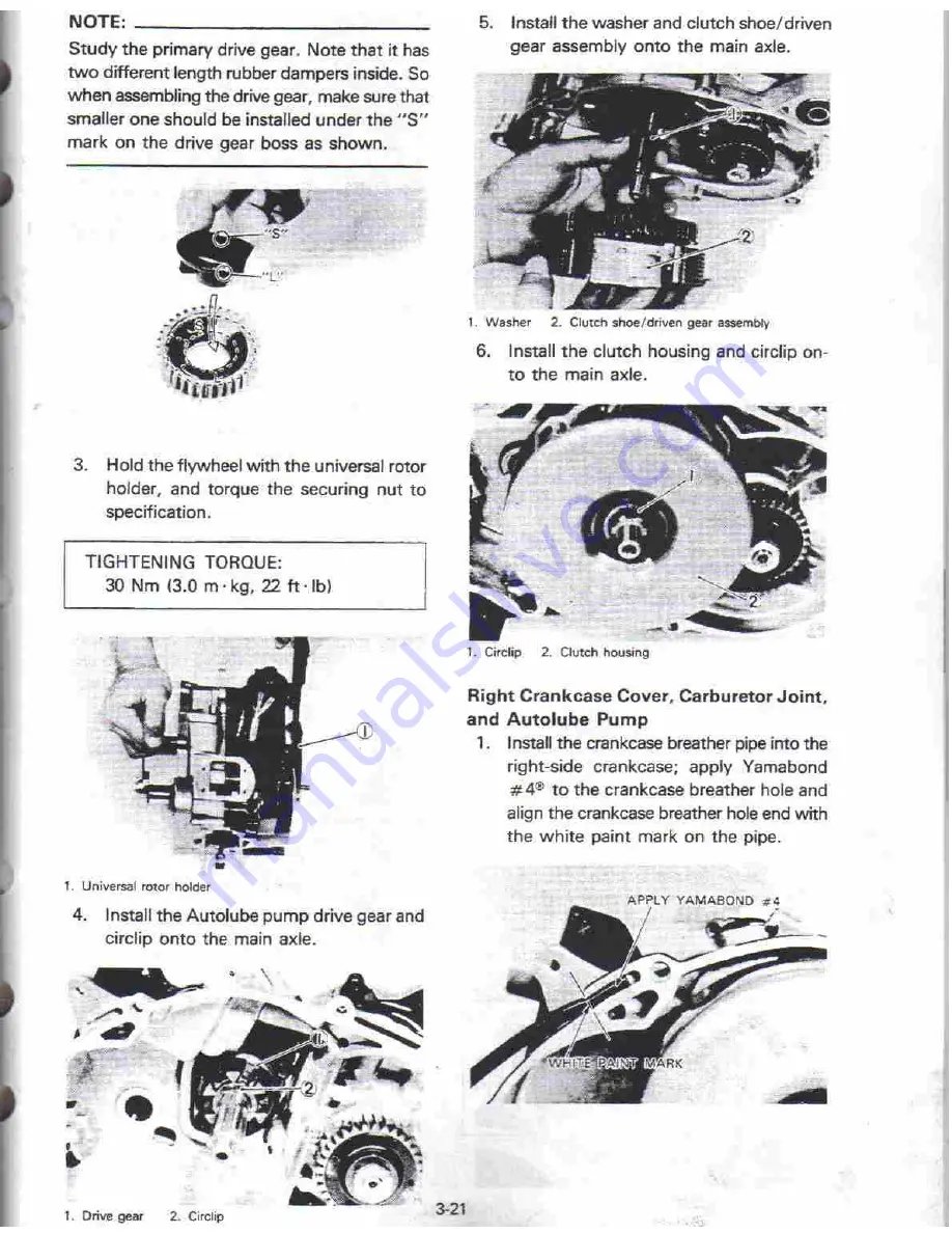 Yamaha YT 60L Service Manual Download Page 42