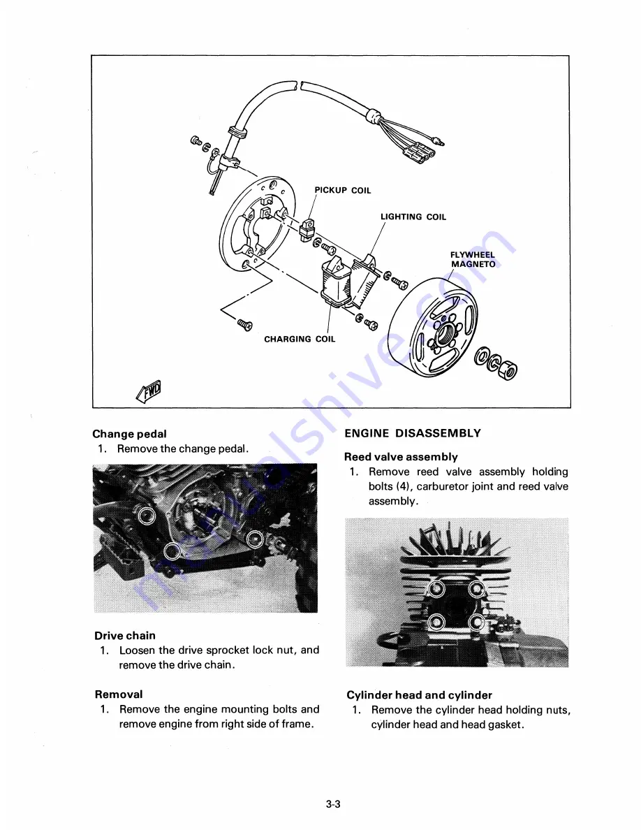 Yamaha YT175J Service Manual Download Page 30