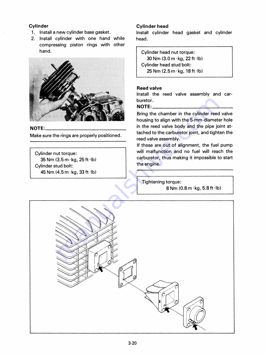 Yamaha YT175J Service Manual Download Page 47