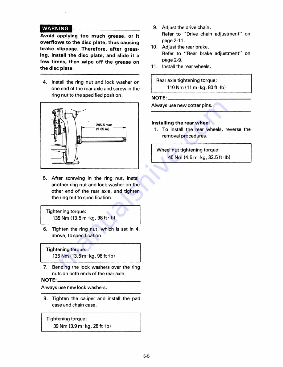 Yamaha YT175J Service Manual Download Page 61