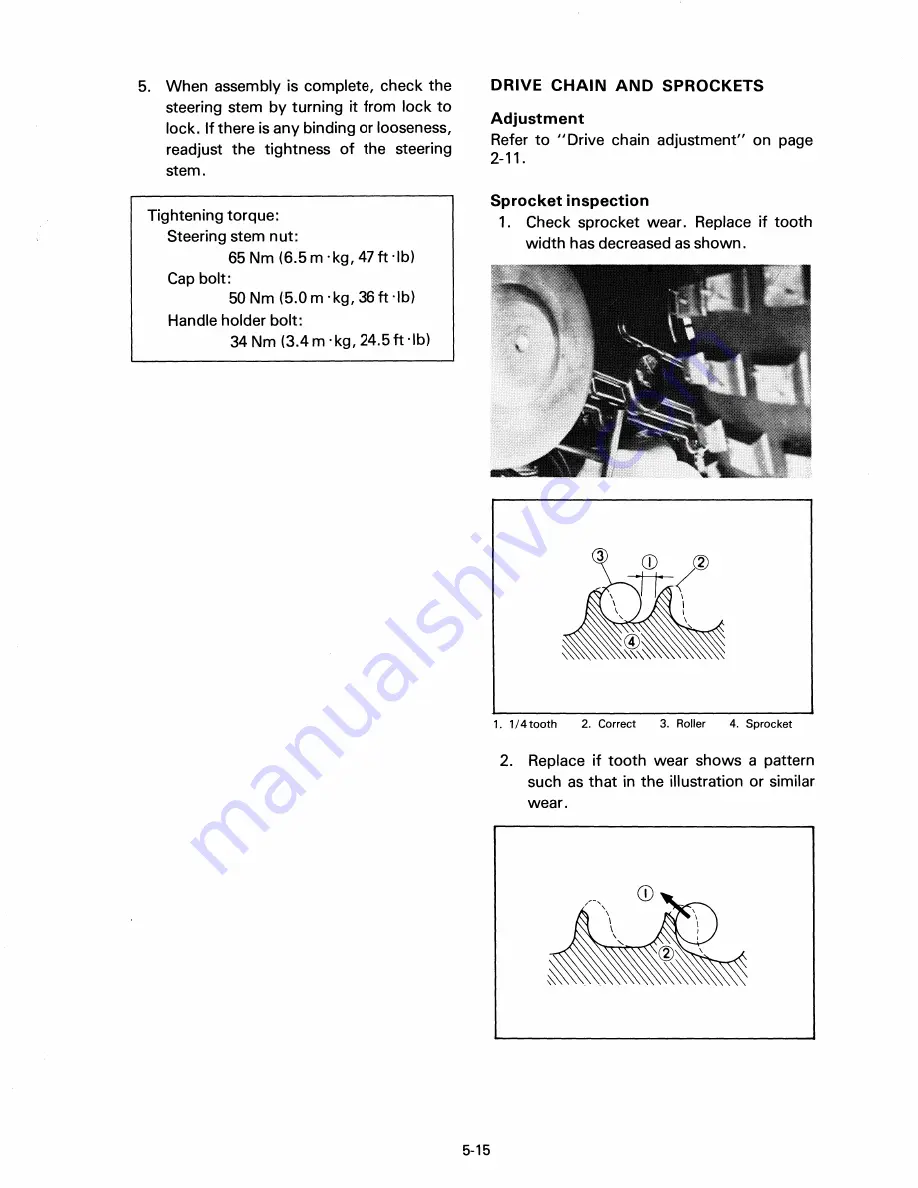 Yamaha YT175J Service Manual Download Page 70