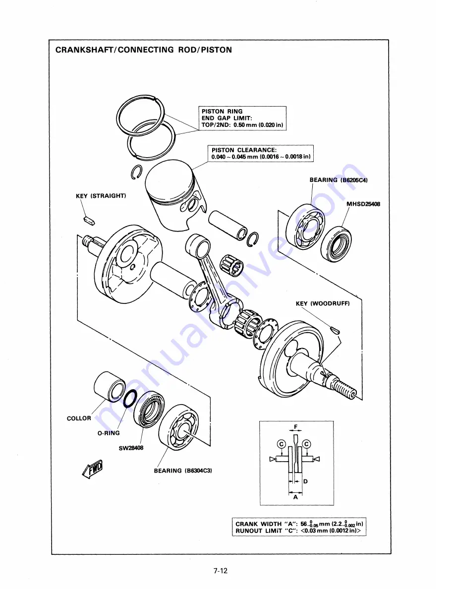 Yamaha YT175J Service Manual Download Page 90