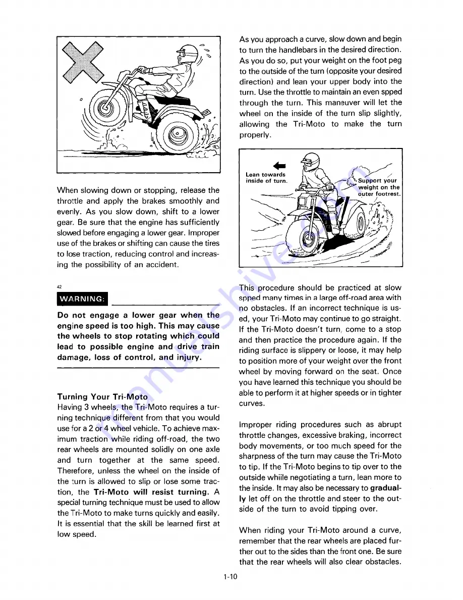 Yamaha YTZ250S 1986 Service Manual Download Page 12