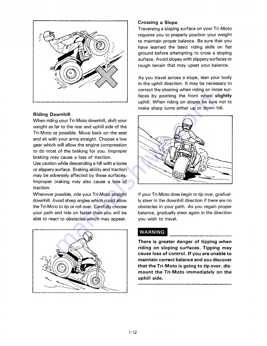 Yamaha YTZ250S 1986 Service Manual Download Page 14