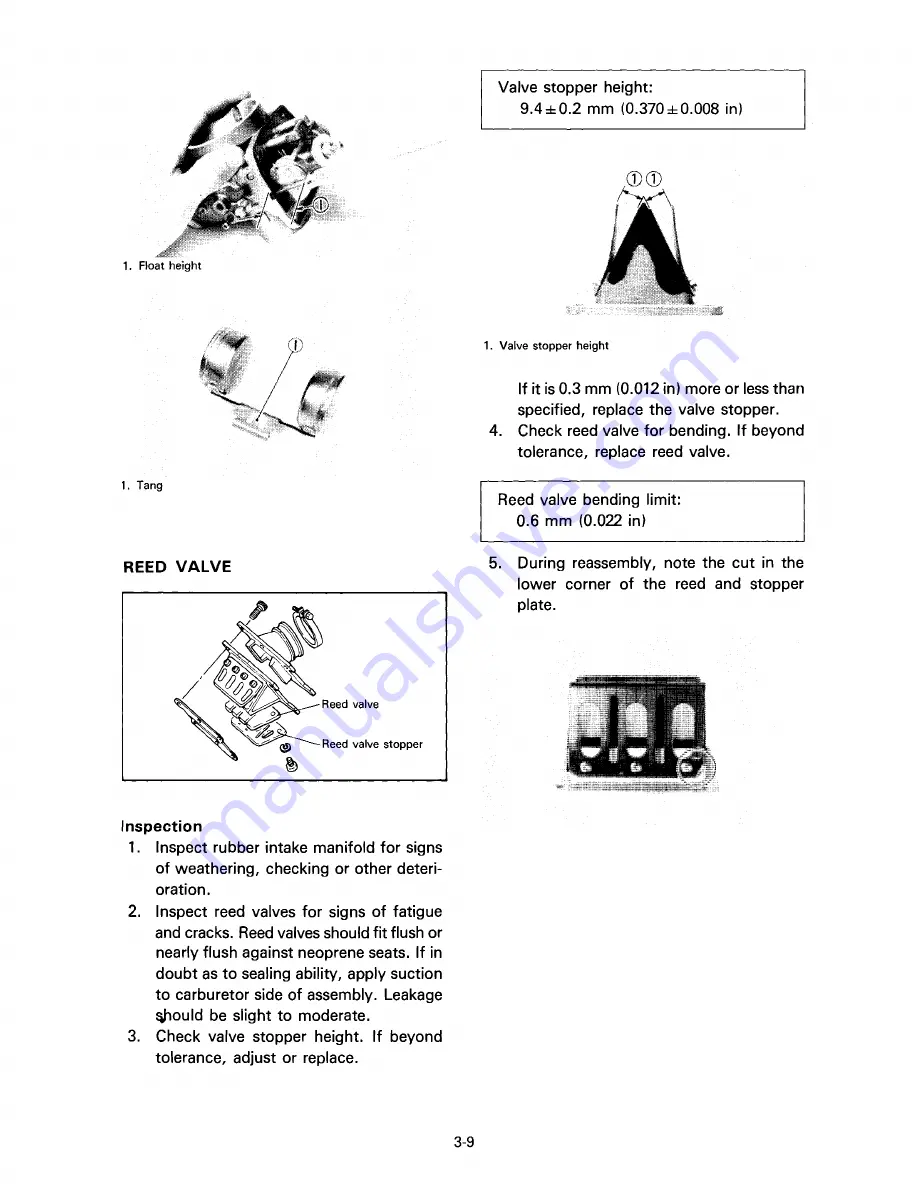 Yamaha YTZ250S 1986 Service Manual Download Page 50