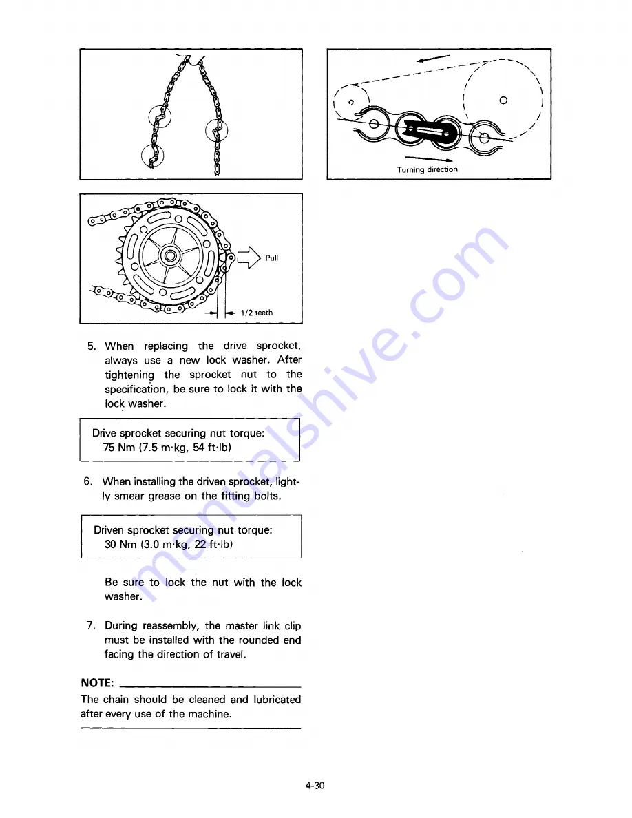 Yamaha YTZ250S 1986 Service Manual Download Page 109